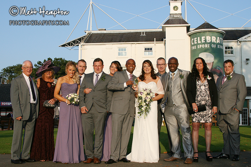 Kim and Courtney Wedding Hamilton Park Racecourse